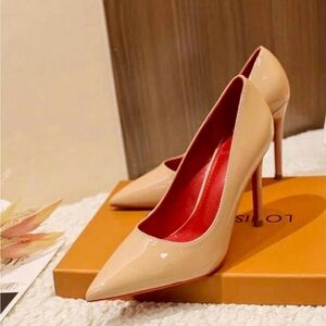 Patent Nude Pointed Heels NEVER WORN